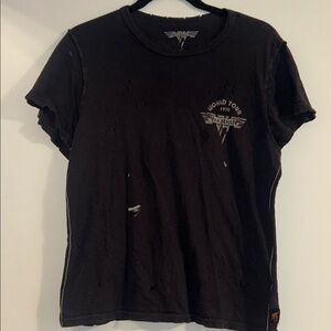 Womens L Van Halen Trunk Ltd by Free People Graphic T-Shirt